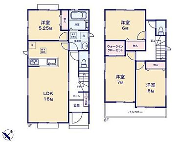 対面式キッチン仕様の約１６帖リビング♪
居室４部屋あり、使用用途多数♪
WICがあり、各居室にも収納スペース完備♪
２部屋から出入りできる日当たり良好な南側バルコニー♪ 