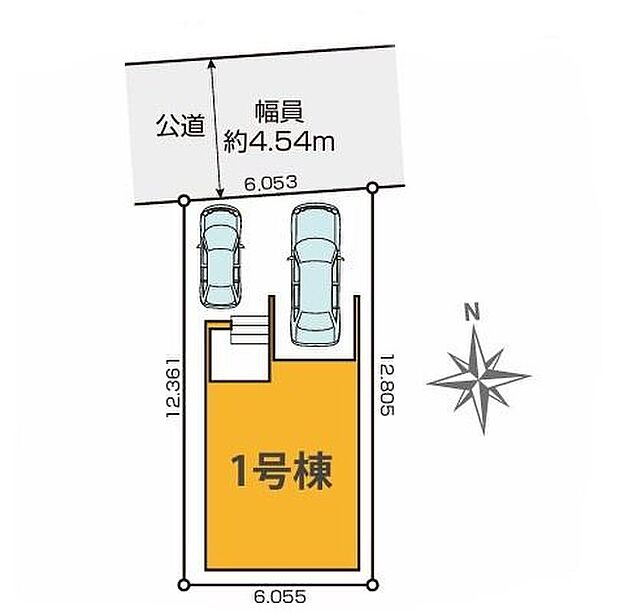 【全体区画図】1号棟 4,499万円