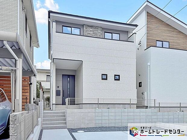 【現地外観写真】賃貸暮らしで気を使っていた「狭さ」や「騒音」とはもうおさらば！生活のしやすさを考えた新築マイホームを一緒に探してみませんか？