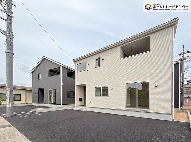 【現地外観写真】完成しております！本日内覧可能です！弊社では現地販売会を行っておりません。現地ご見学の際はお気軽にお問い合わせ下さい☆