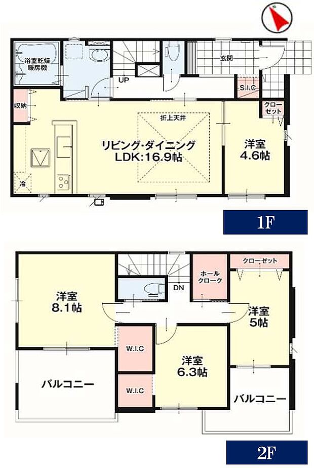 全室南向きで陽当たりの良い間取りです
