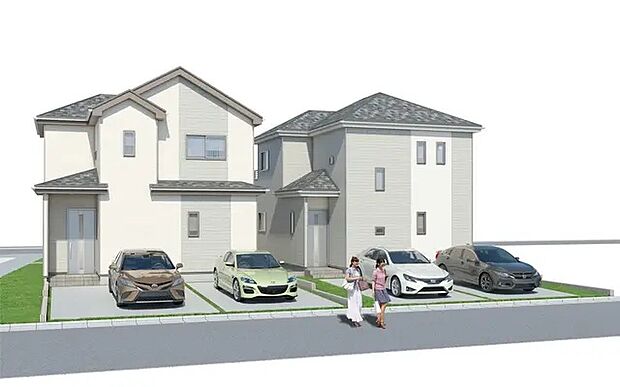 完成予想パースです（同社施工の完成物件・モデルハウスがご見学できます）