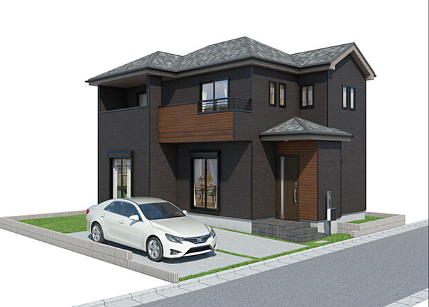 完成予想パースです(同社施工の完成物件・モデルハウスがご見学できます)