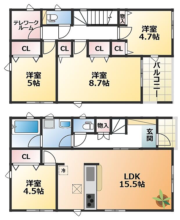 【3LDK+S(納戸)】【土地+建物+外構】すべてコミ♪頭金なしでご購入可能♪ マイカーやショッピングローンも「おまとめローン」がご利用できます。 毎月の支出がぐっと抑えられ、子育てや貯金、日々のお買い物に余裕が持てます。