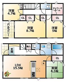 【土地+建物+外構】すべてコミ♪頭金なしでご購入可能♪ マイカーやショッピングローンも「おまとめローン」がご利用できます。 毎月の支出がぐっと抑えられ、子育てや貯金、日々のお買い物に余裕が持てます。 