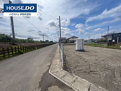 現地前面道路写真