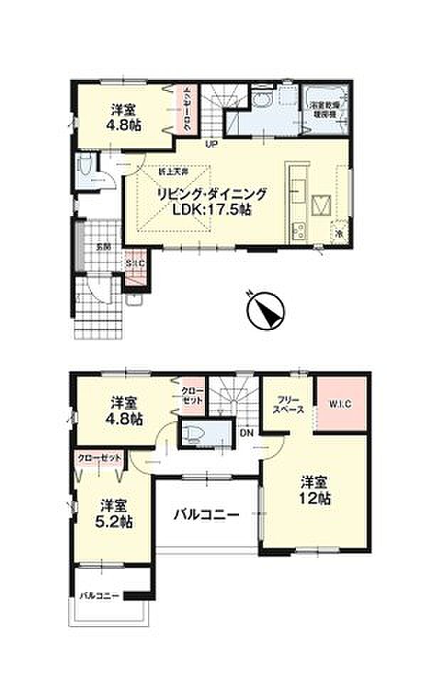 全居室収納付きで便利です。