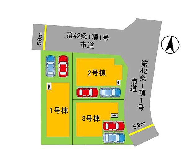 配置図(1号棟)