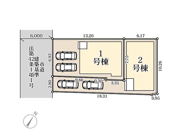 配置図(2号棟)