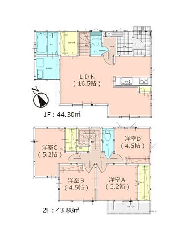 【4LDK】「福岡市西区野方2丁目第4-3棟(2号棟)」のここがイチオシ。通学区域の小学校は壱岐南小学校徒歩10分。建物面積が88.18m2でご家族での生活にも十分な広さの物件はこちらです。当社スタッフが福岡市西区での住まい探しを全力でサポート致しますので、不動産情報をお求めならお気軽にお問い合わせください。