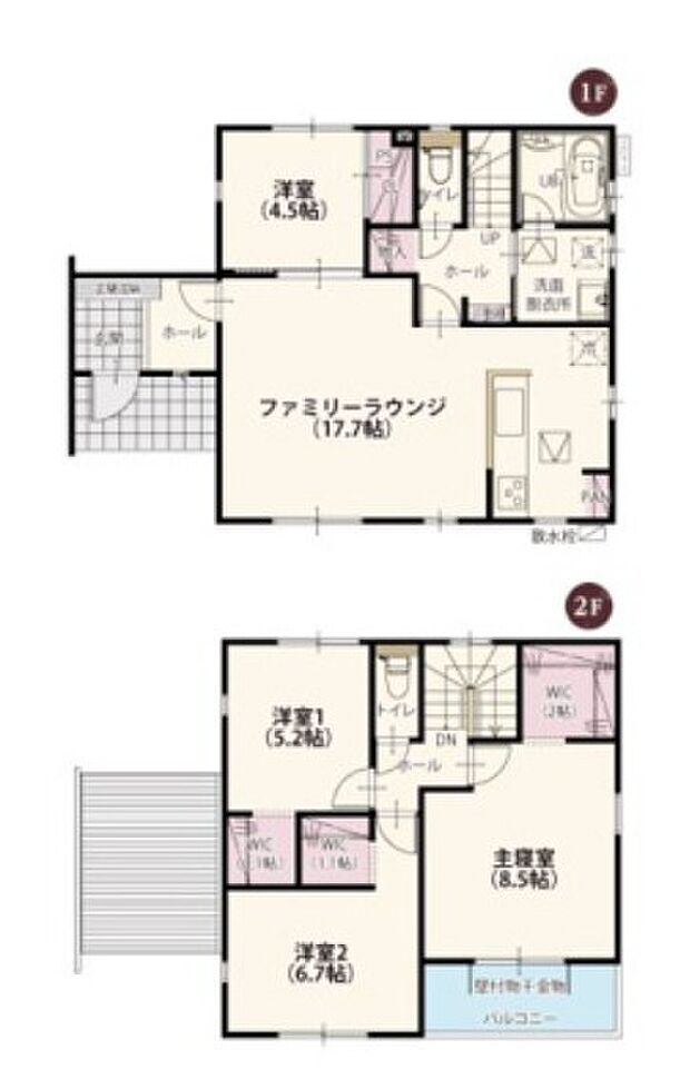 南向きで明るい室内が特徴