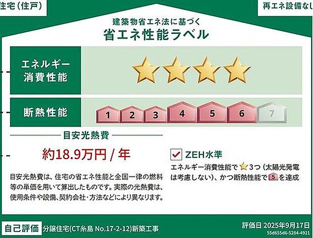 【省エネ性能ラベル】省エネ性能ラベル表示は国土交通省の定める建築物省エネ法に基づいたもので、省エネ性能が高いと「快適性向上」「光熱費削減」など多くのメリットが得られます。