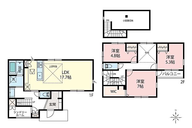 間取図／1号棟