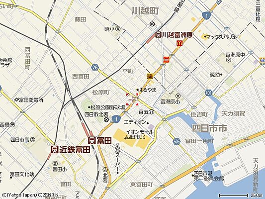 アパマンショップ四日市北店　株式会社　ＪＰＭＣの周辺地図