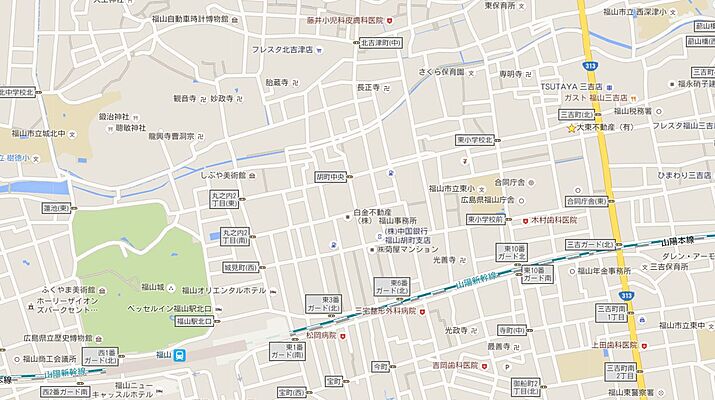 大東不動産有限会社の周辺地図