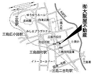 有限会社大阪屋不動産の周辺地図