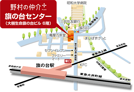 野村不動産ソリューションズ株式会社　旗の台センターの周辺地図