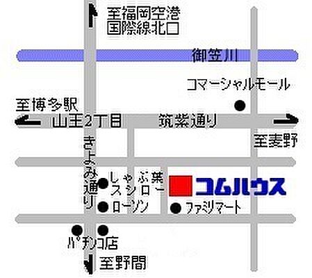 イエステーション 博多店 株式会社コムハウスの周辺地図