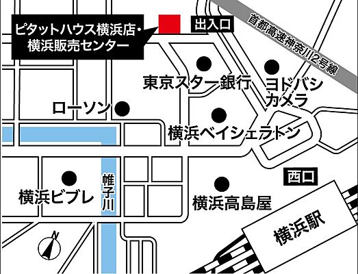 スターツピタットハウス株式会社 横浜店の周辺地図