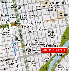 LIXIL不動産ショップエクシングの周辺地図