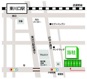 ポラスグループ　株式会社中央住宅　ポラス住まいの情報館　東川口営業所の周辺地図