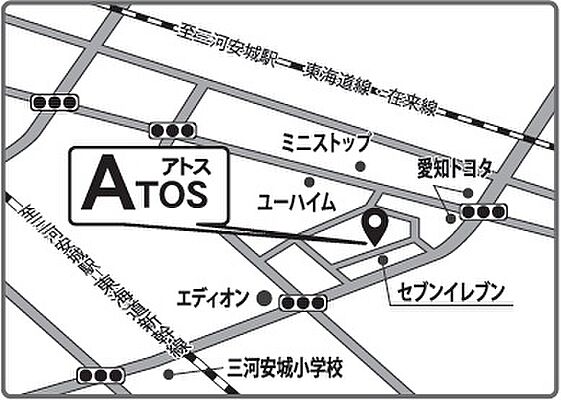 株式会社アトスの周辺地図