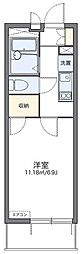 レオパレスバーディー 1Kの間取図画像