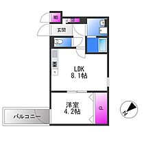 ｂａｄｇｅ島泉  ｜ 大阪府羽曳野市島泉１丁目（賃貸アパート1LDK・3階・32.19㎡） その2