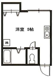第七Z西村ビル ワンルームの間取図画像