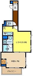 LAMAISONL'AILEDESMONTAGNES 1LDKの間取図画像