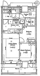 パークシティ中野ザタワーエアーズ 2LDKの間取図画像