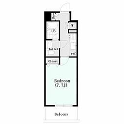 レ・ベント高円寺 1階1Kの間取り