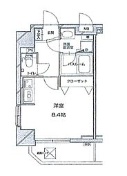 シャルムコート新宿ステーションパレス ワンルームの間取図画像