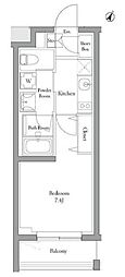 MATSU5588 1Kの間取図画像