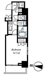 プレスタイル住吉 1階1Kの間取り