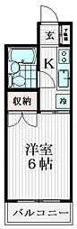 セフィール ワンルームの間取図画像