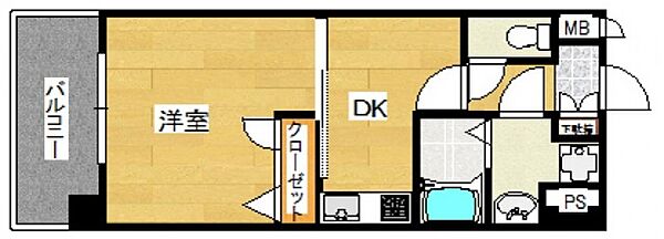 ピュアドーム高宮イースト 507｜福岡県福岡市南区大楠１丁目(賃貸マンション1DK・5階・30.24㎡)の写真 その2