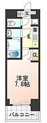 Osaka Metro中央線 朝潮橋駅 徒歩3分の賃貸マンション 3階1Kの間取り