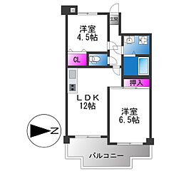 友井グレイス 2LDKの間取図画像