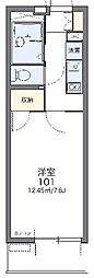 エスペランサ 1Kの間取図画像