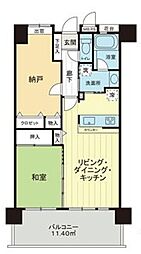 ライオンズマンション勝どき 1SLDKの間取図画像