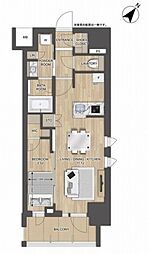 プレディアコート大森山王 1LDKの間取図画像