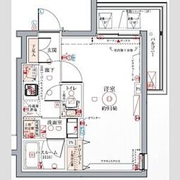 クレヴィスタ中板橋II 1階1Kの間取り