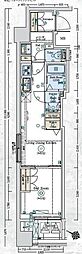 Genovia阪東橋2スカイガーデン 1LDKの間取図画像