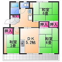 佐野湊団地2号棟  ｜ 大阪府泉佐野市湊２丁目（賃貸マンション3DK・5階・51.18㎡） その2