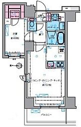 ジェノヴィア四谷三丁目グリーンヴェール 1LDKの間取図画像