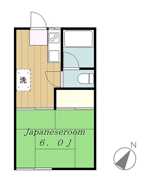 神奈川県相模原市南区相南４丁目(賃貸アパート1K・2階・23.14㎡)の写真 その2