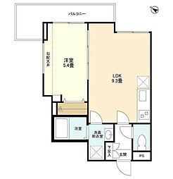 WELLSQUARE下丸子SOUTH 1LDKの間取図画像