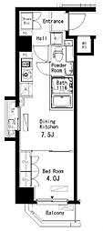パークアクシス清澄白河 1DKの間取図画像