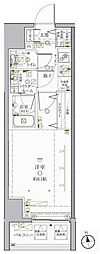 クレイシア・ヴァースクレイシア秋葉原EAST 1Kの間取図画像